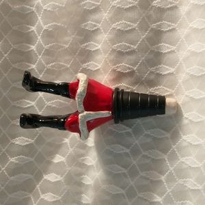 Laureston Designs Resin Santa Claus Legs Bottle Stopper - E3